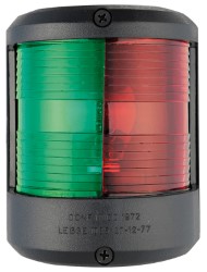 Utility 78 preto 12 luz de navegação V / vermelho-verde